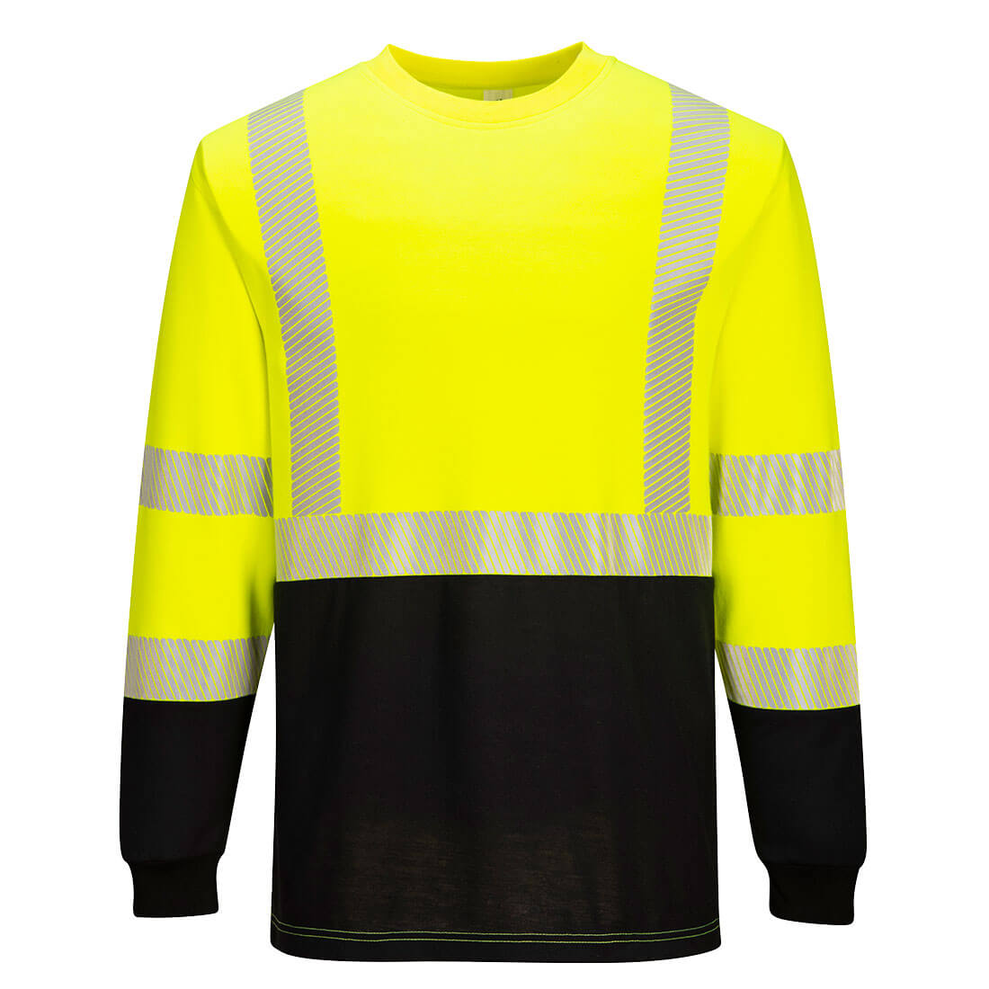 FR709 Portwest® Flame-Resistant Hi-Vis Two-Tone Crew Neck Shirts